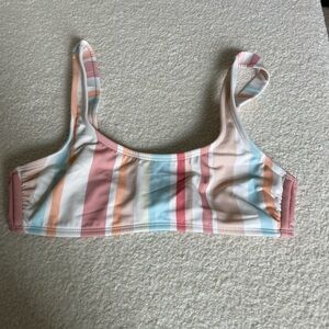 Striped Women’s Swim Top